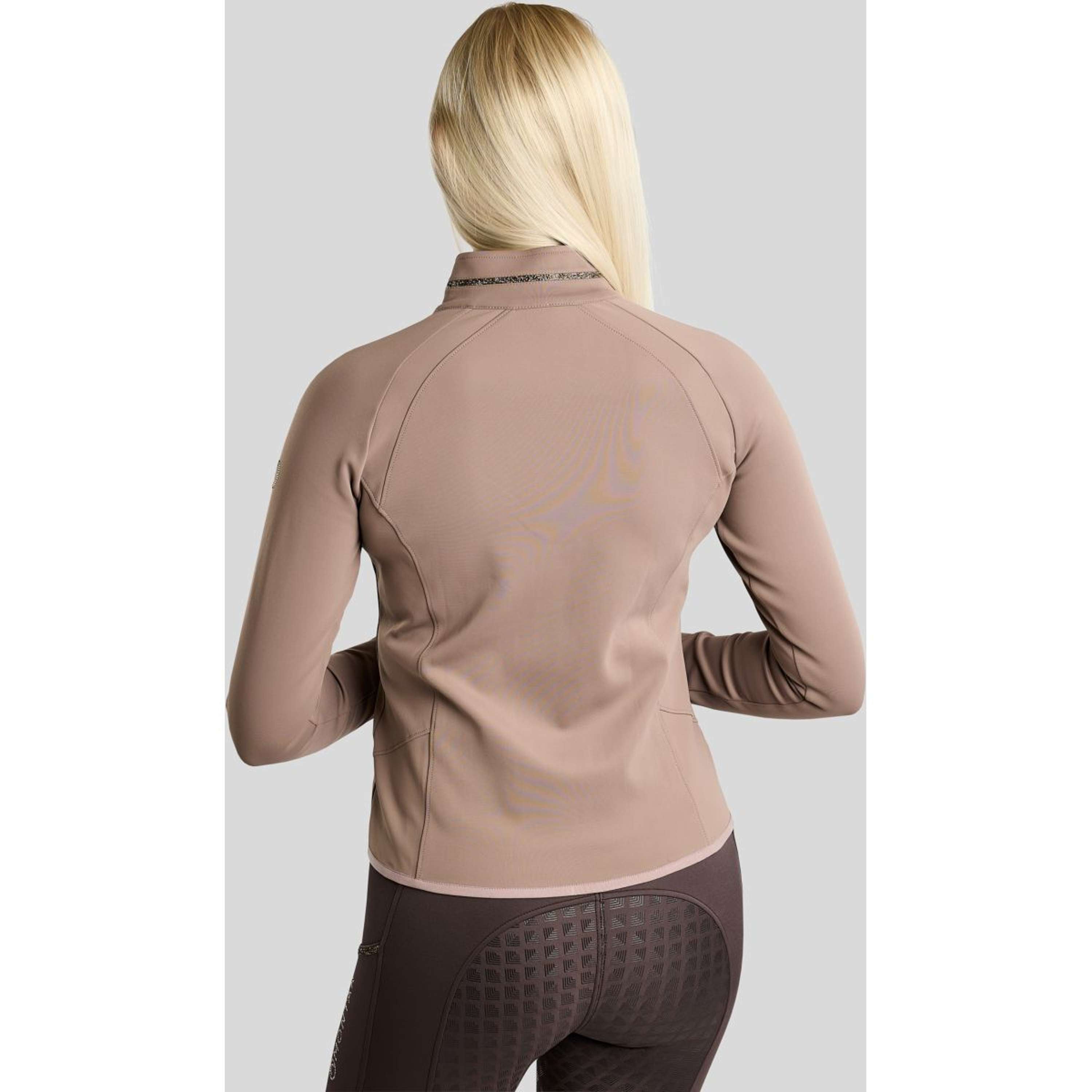 Montar Sudadera con capucha y cremallera MoVeronica Golden Quartz Crystal Nougat Brown