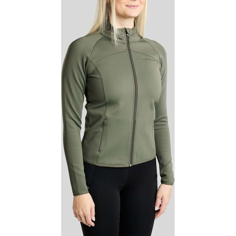 Montar Sudadera con capucha y cremallera MoVeronica Golden Quartz Crystal Forest Green