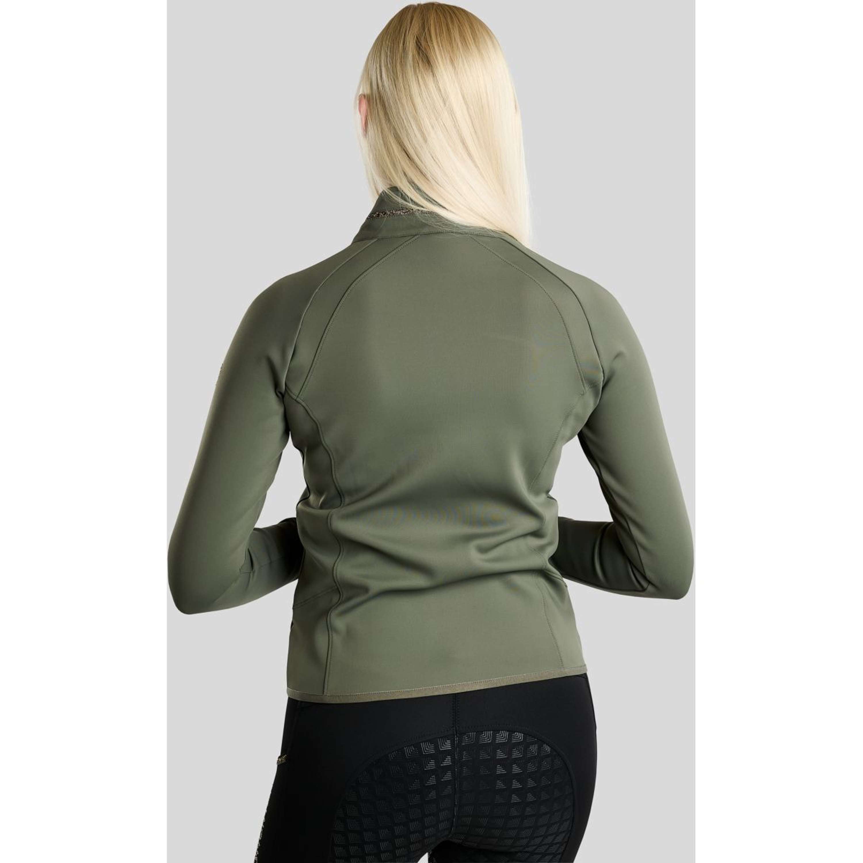 Montar Sudadera con capucha y cremallera MoVeronica Golden Quartz Crystal Forest Green