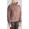 Montar Suéter MoEbba Q-Zip Teddy Pile Golden Quartz Nougat Brown