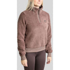 Montar Suéter MoEbba Q-Zip Teddy Pile Golden Quartz Nougat Brown