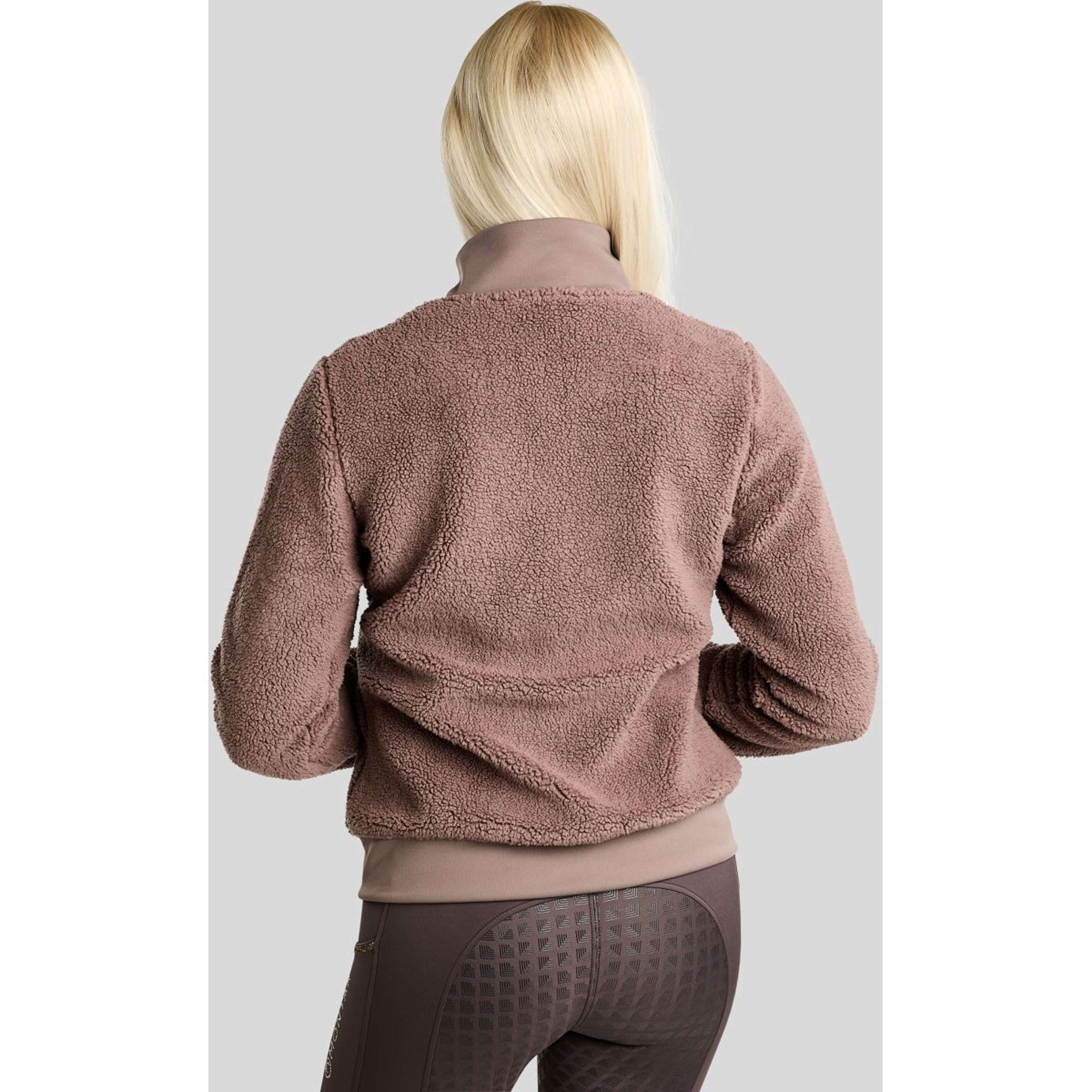 Montar Sudadera con capucha y cremallera MoEbba Teddy Pile Golden Quartz Nougat Brown