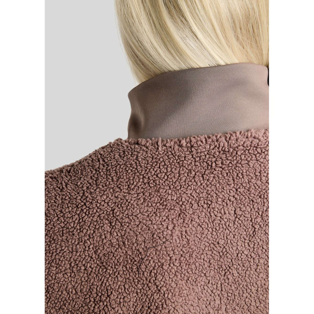 Montar Sudadera con capucha y cremallera MoEbba Teddy Pile Golden Quartz Nougat Brown