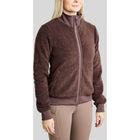 Montar Sudadera con capucha y cremallera MoEbba Teddy Pile Golden Quartz Black Peony