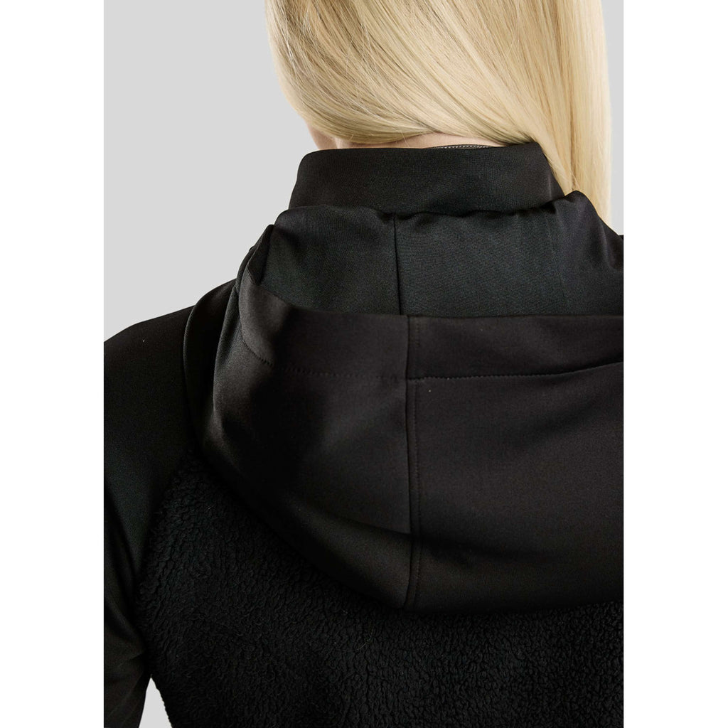 Montar Sudadera con capucha y cremallera MoMay Teddy Negro