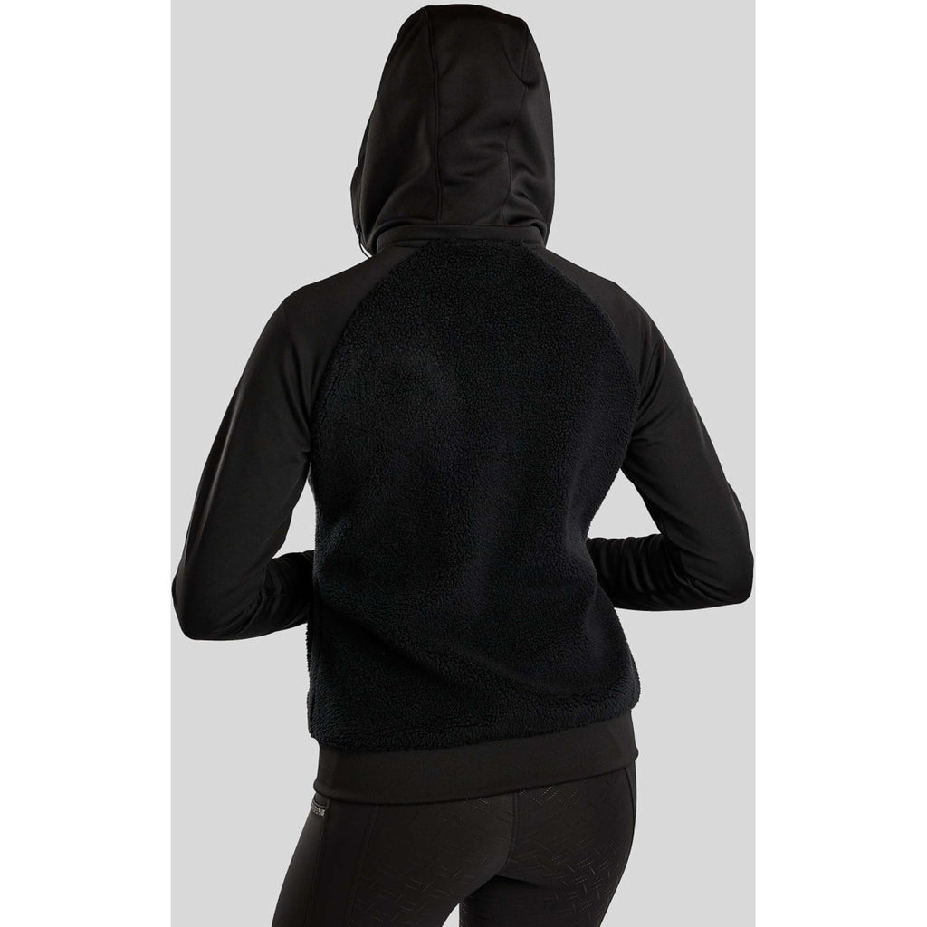 Montar Sudadera con capucha y cremallera MoMay Teddy Negro