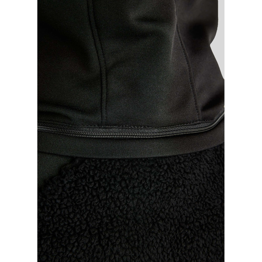 Montar Sudadera con capucha y cremallera MoMay Teddy Negro