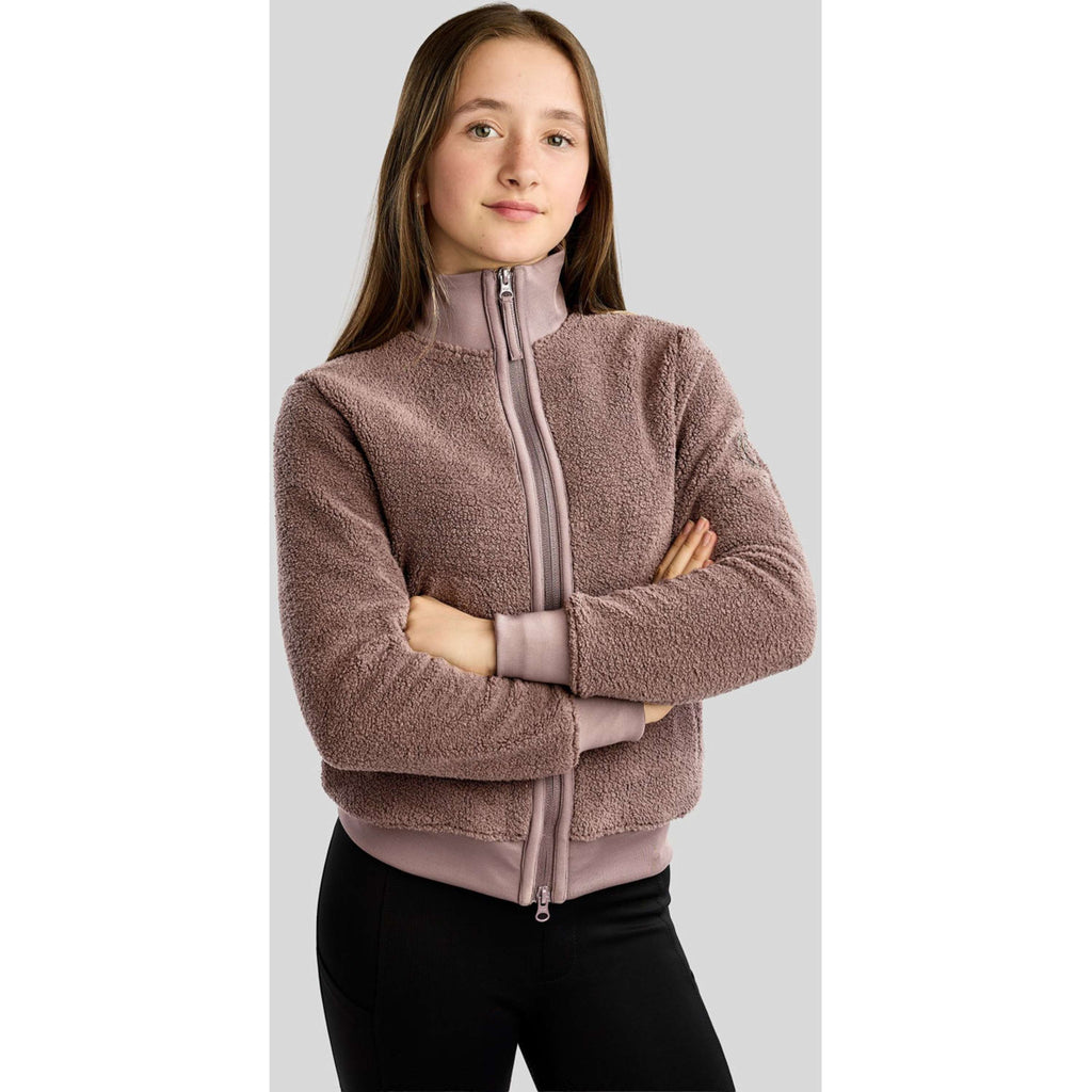 Montar Sudadera con capucha y cremallera MoEbba Teddy Pile Golden Quartz Kids Nougat Brown