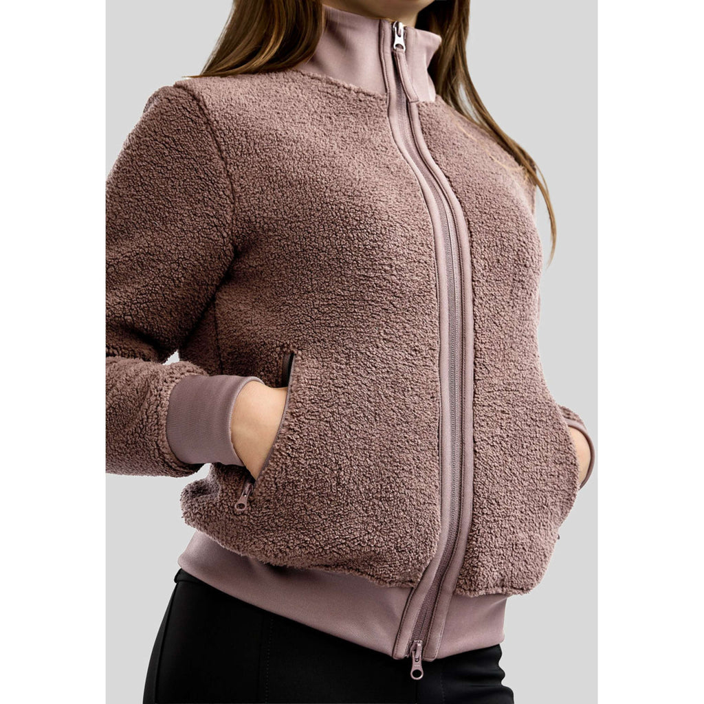 Montar Sudadera con capucha y cremallera MoEbba Teddy Pile Golden Quartz Kids Nougat Brown