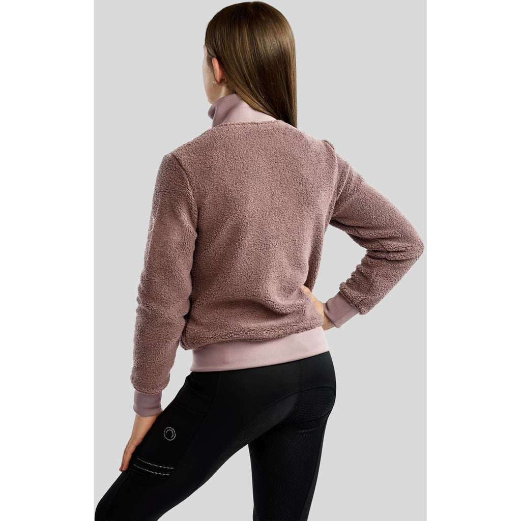 Montar Sudadera con capucha y cremallera MoEbba Teddy Pile Golden Quartz Kids Nougat Brown