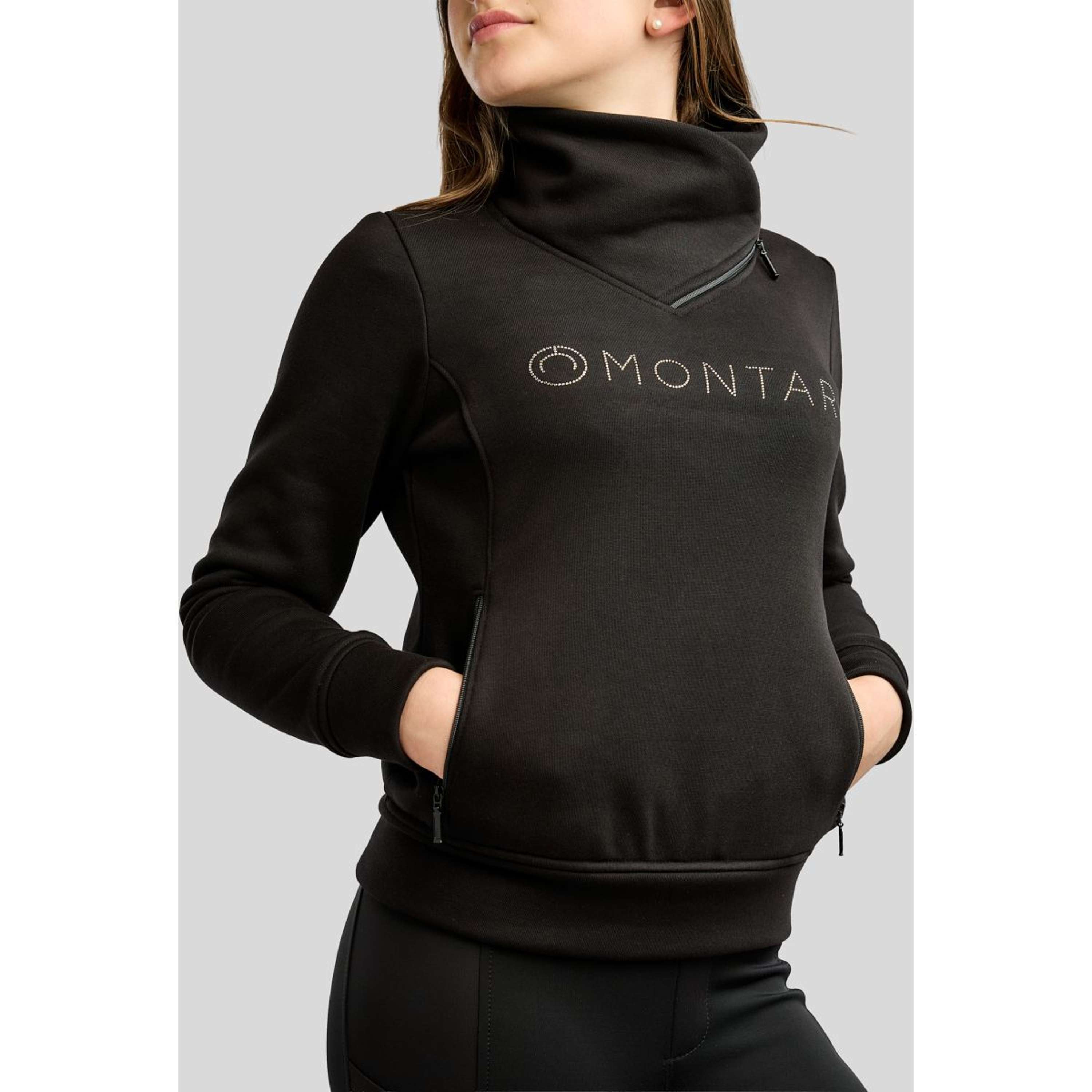 Montar Suéter MoNaja High Collar Golden Quartz Crystals Kids Negro