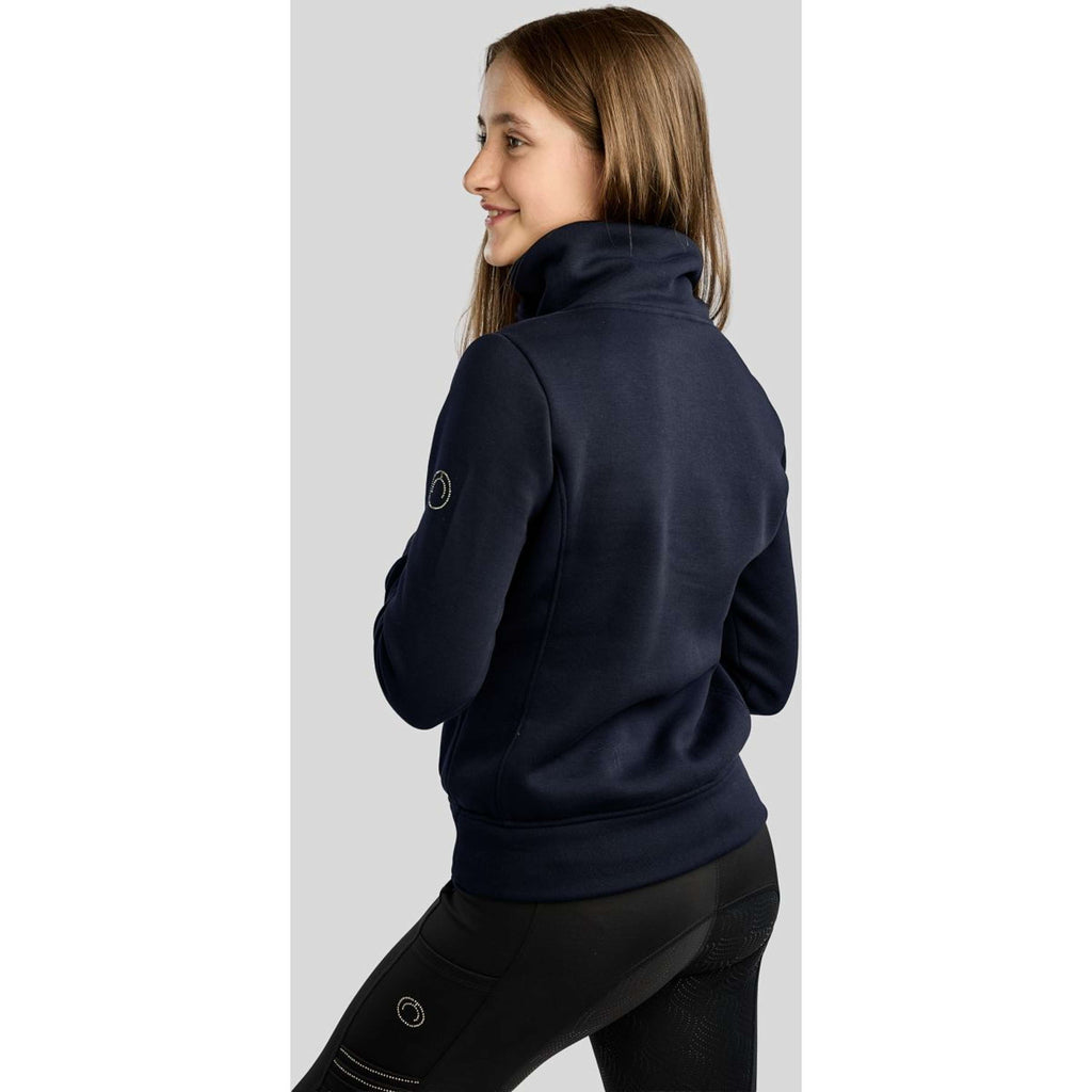 Montar Suéter MoNaja High Collar Golden Quartz Crystals Kids Navy
