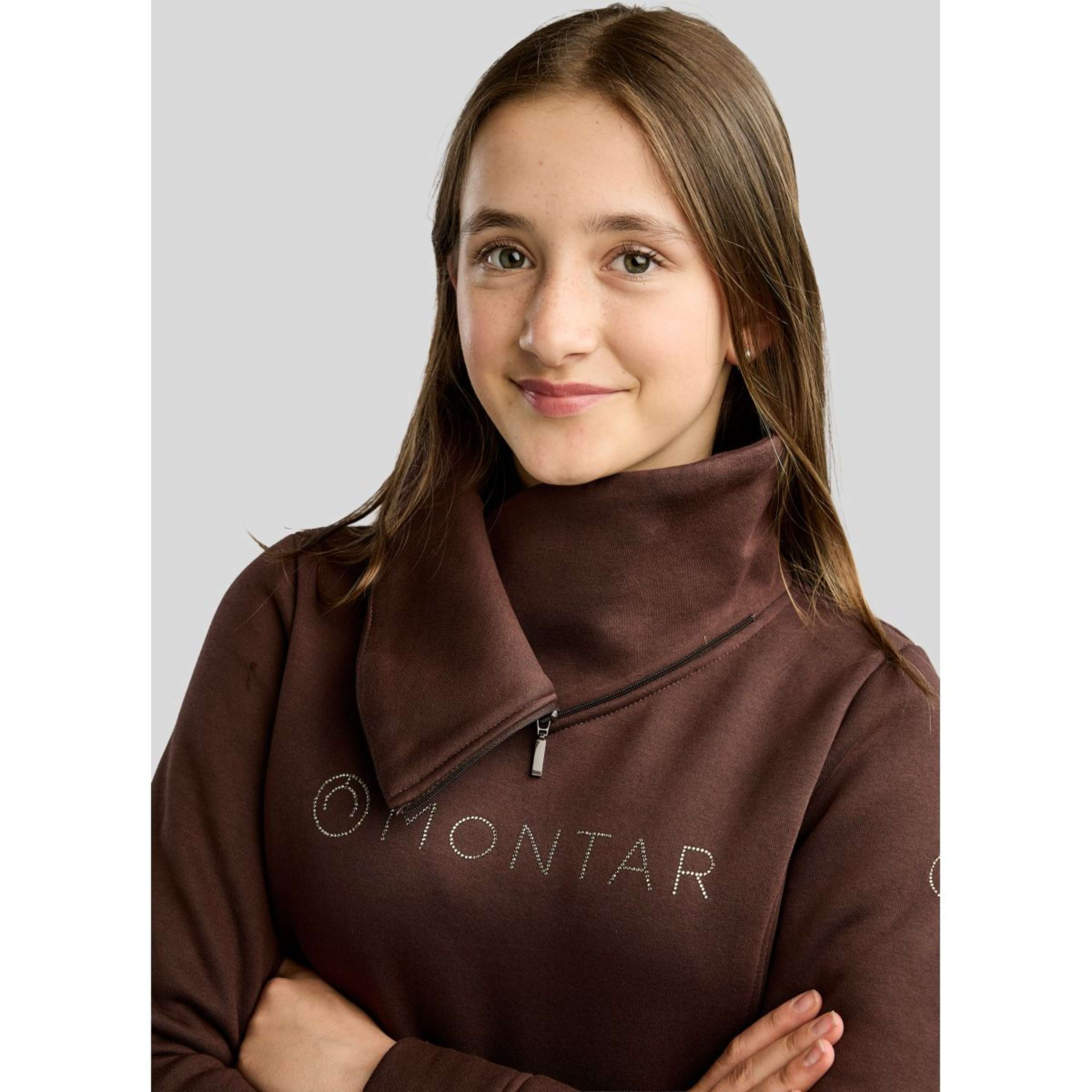 Montar Suéter MoNaja High Collar Golden Quartz Crystals Black Peony