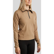 Montar Shirt MoRachel Quarter Zip Latte