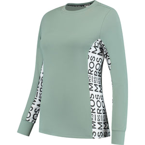 Mrs. Ros Shirt Lavender Fields Mangas Largas Verde