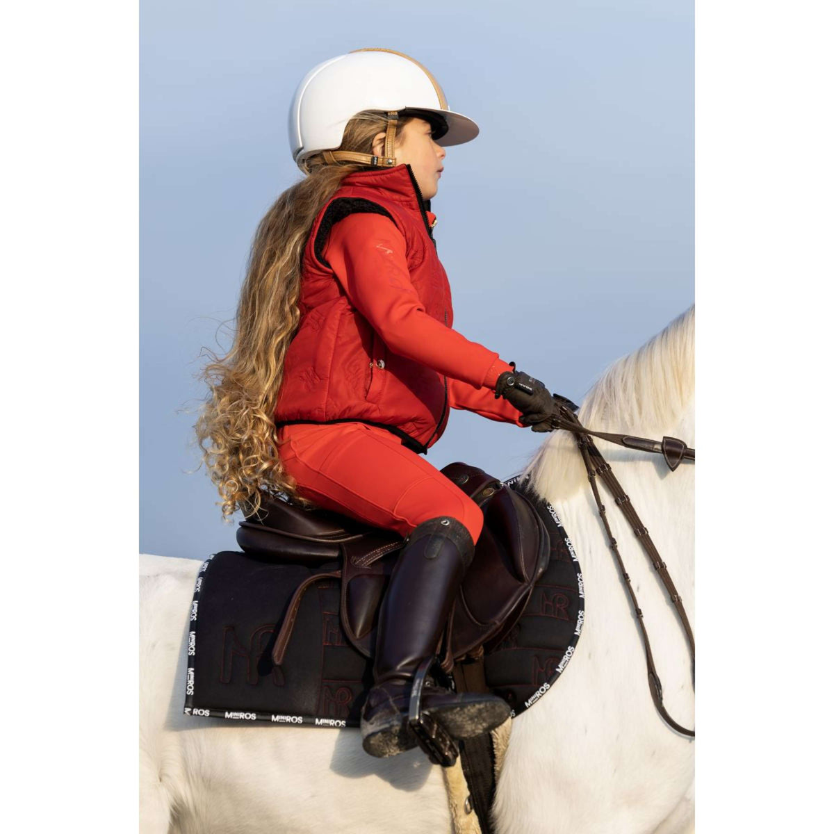 Mrs. Ros Chaleco Stormy Mini Negro Rojo