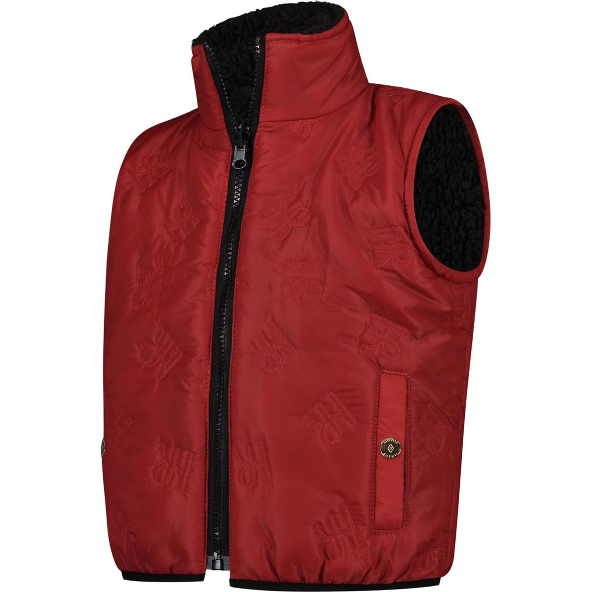 Mrs. Ros Chaleco Stormy Mini Negro Rojo
