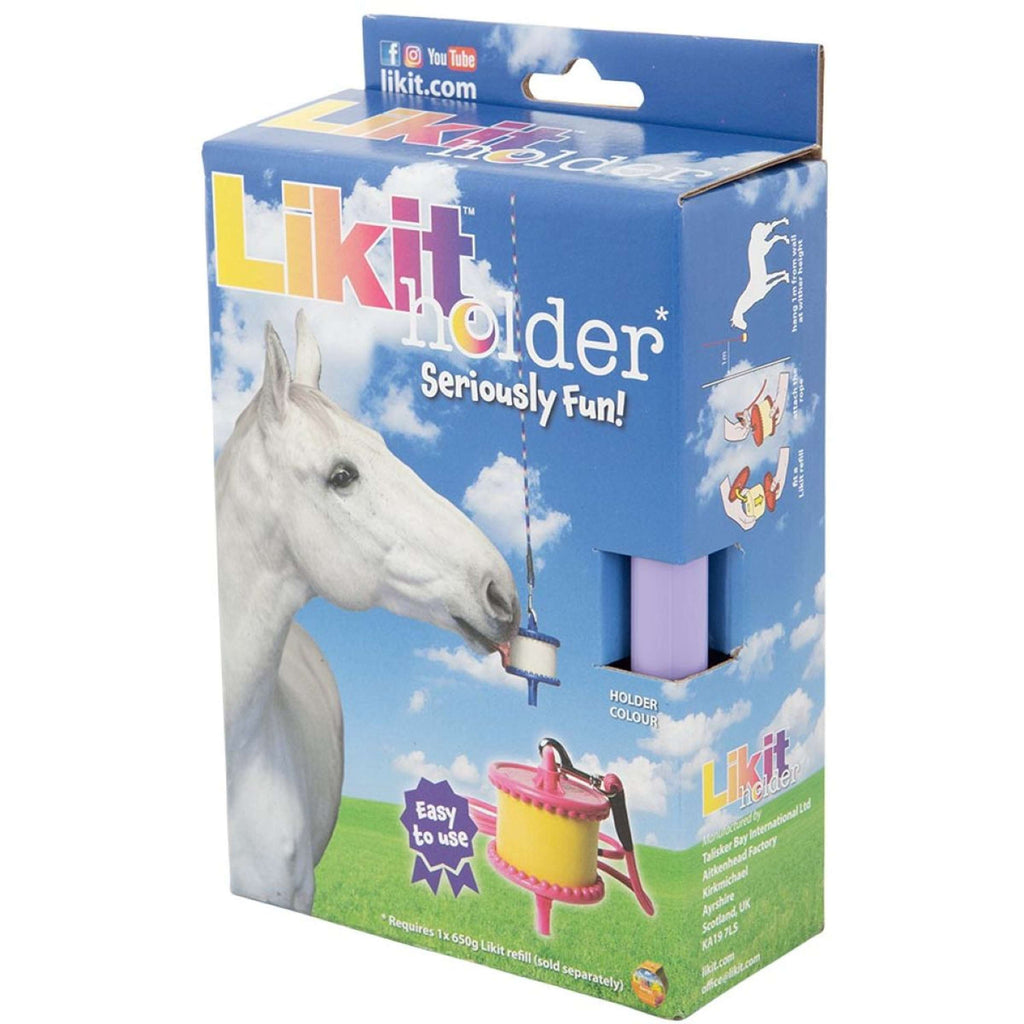 Likit Soporte con Cuerda para Bloque de Sal Morado