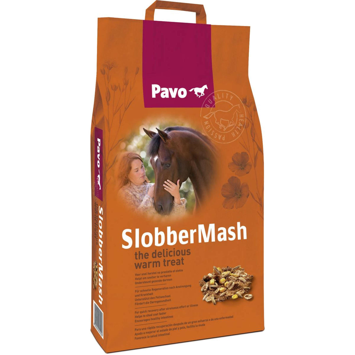Pavo Concentrado Completo para Caballos Slobbermash