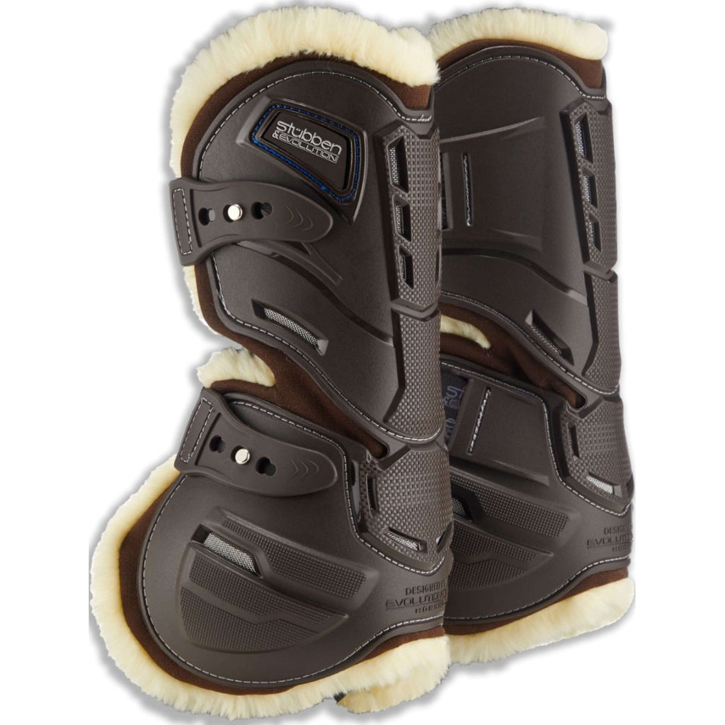 Stübben Protectores de Tendones FreeFlex Hybrid Fleece Marron