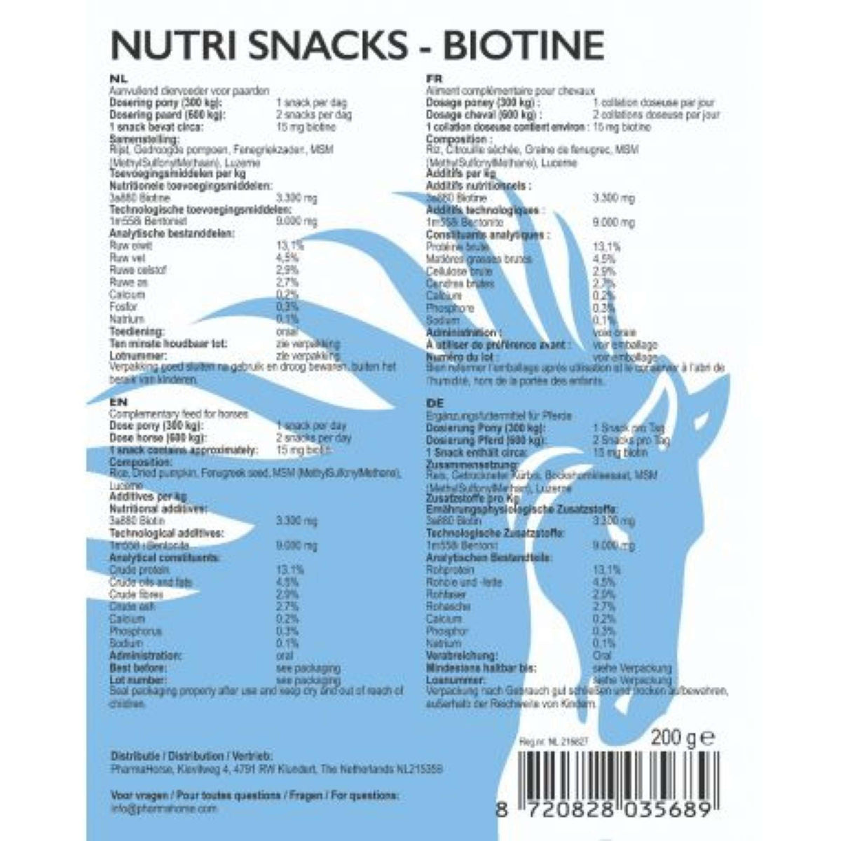 PharmaHorse Nutri Snacks Biotina