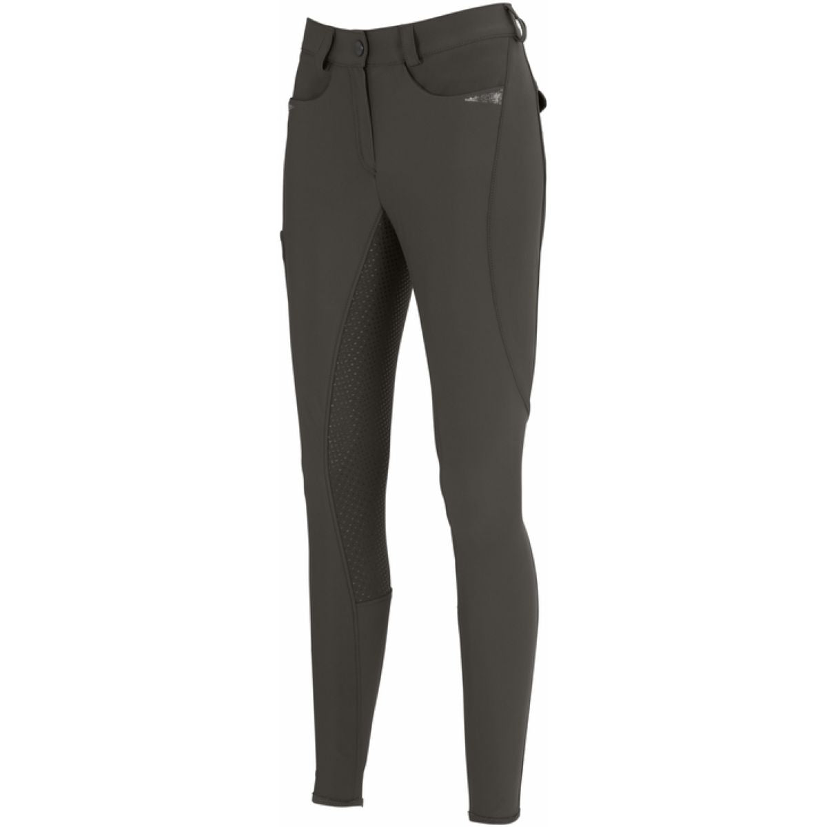 Pikeur Pantalón de Equitación Laure Full Grip Aceituna Negra