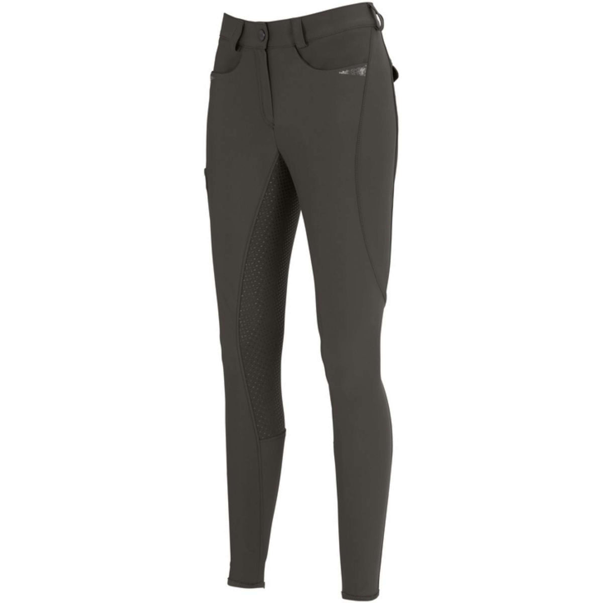 Pikeur Pantalón de Equitación Laure Full Grip Aceituna Negra