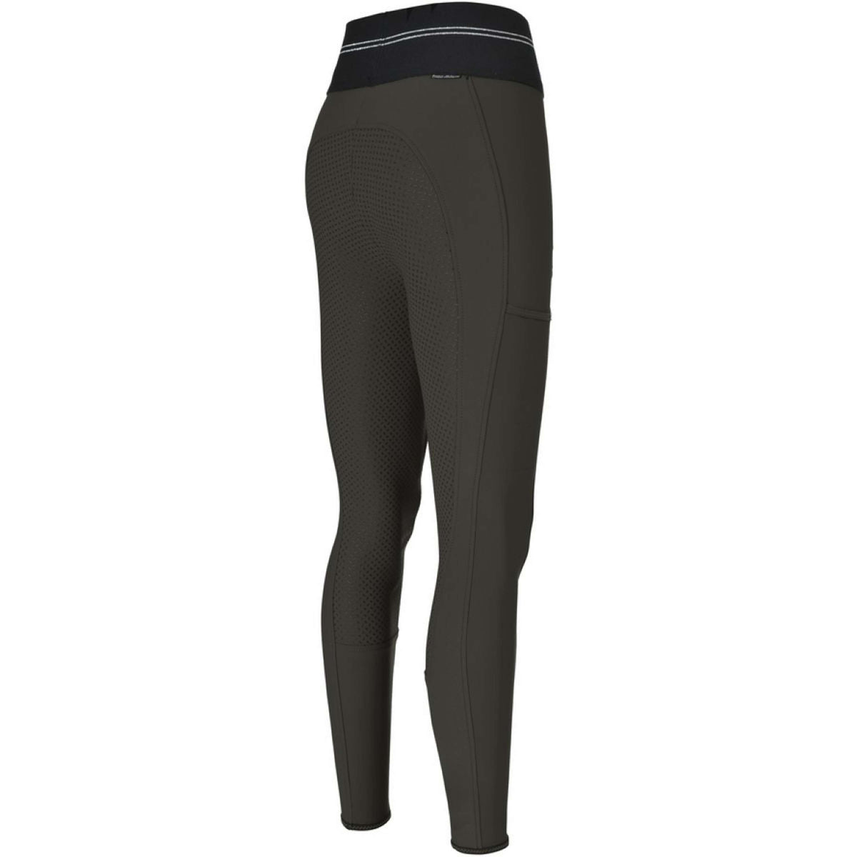 Pikeur Legging de Equitación Gia Athleisure Full Grip Aceituna Negra