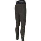 Pikeur Legging de Equitación Gia Athleisure Full Grip Aceituna Negra