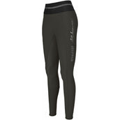 Pikeur Legging de Equitación Gia Athleisure Full Grip Aceituna Negra