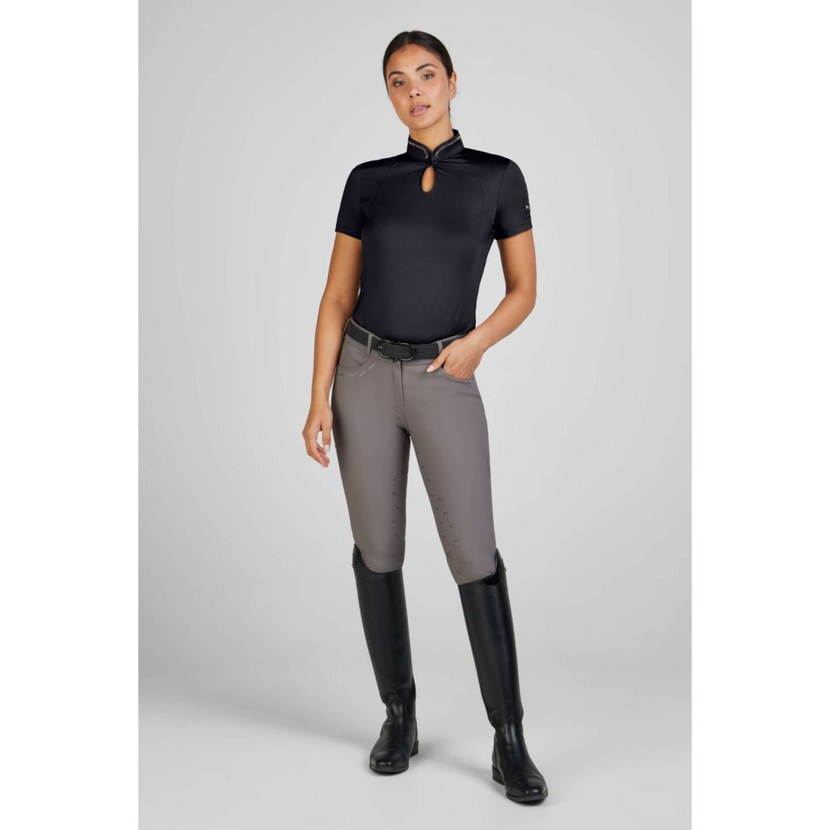 Pikeur Shirt Selection Button Negro