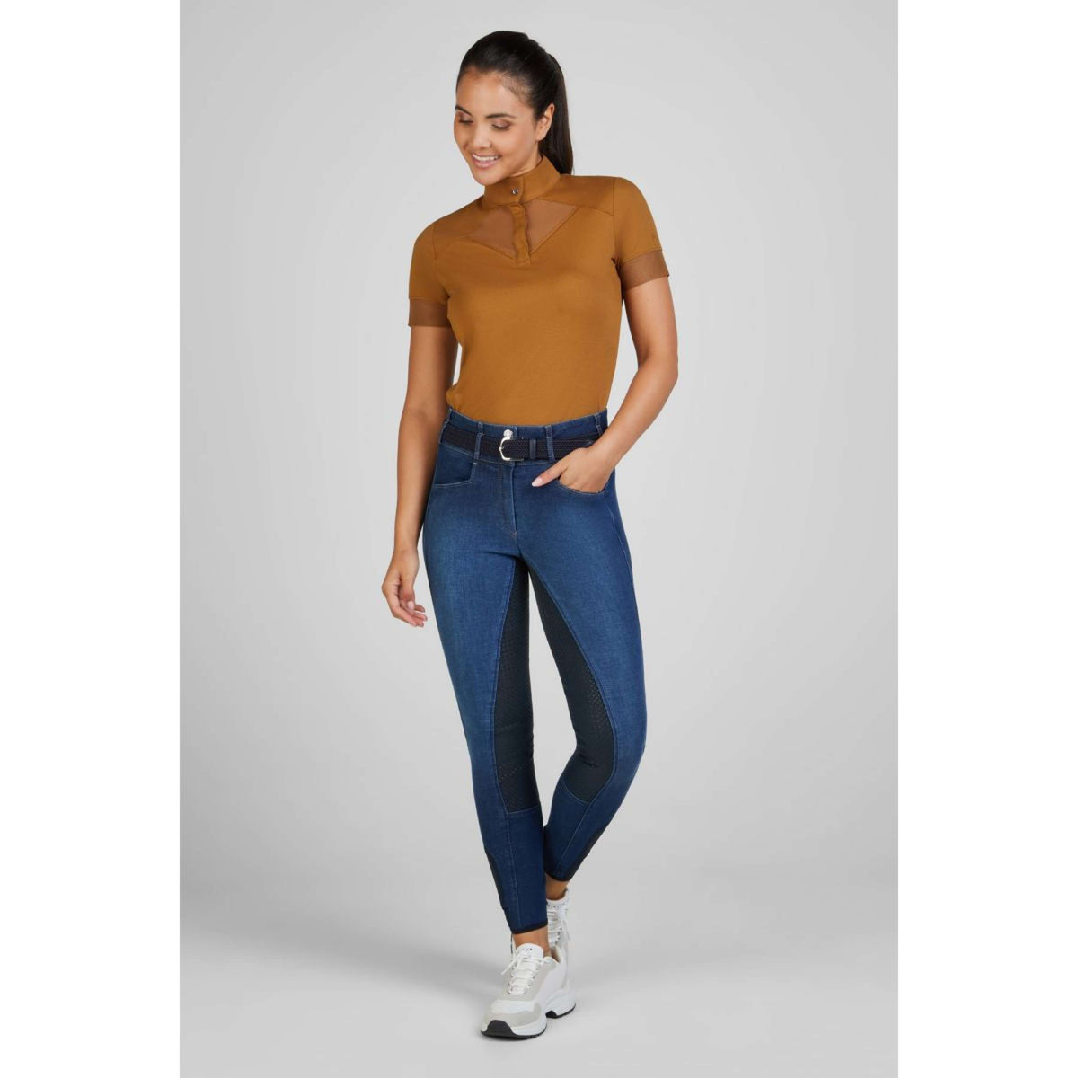 Pikeur Camiseta de Competición Sports Pique Golden Caramel