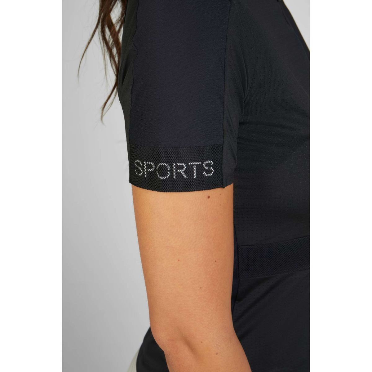 Pikeur Shirt Sports Mesh Zip Negro