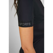 Pikeur Shirt Sports Mesh Zip Negro