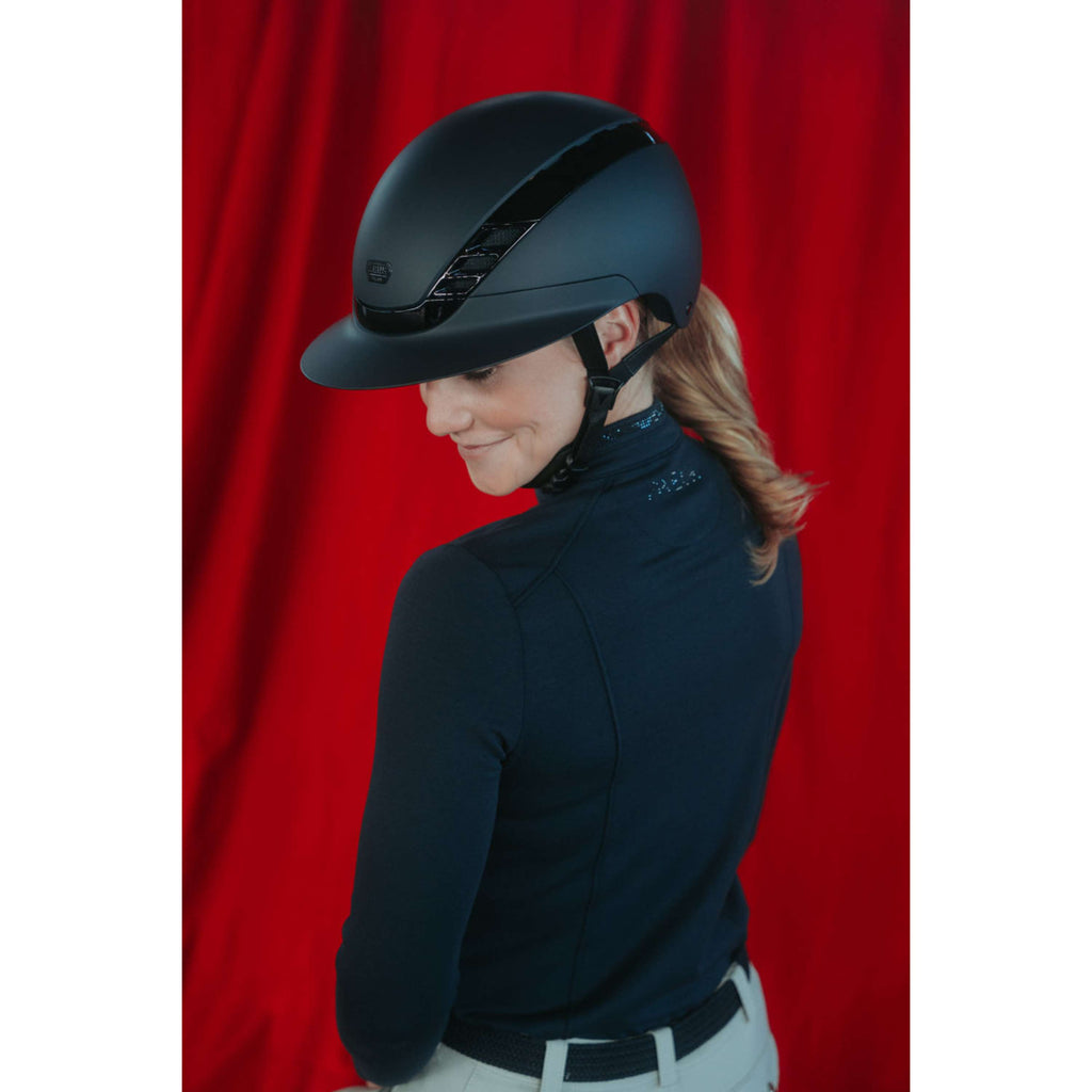 Pikeur Gorra AirLuxe Pure Visera larga Negro