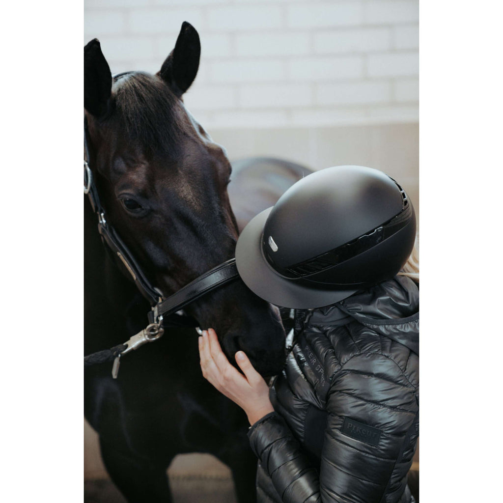 Pikeur Gorra AirLuxe Pure Visera larga Negro