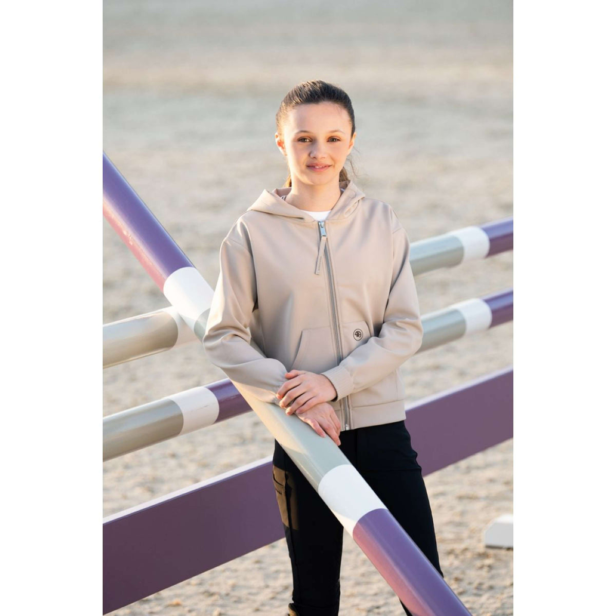 Pikeur Sudadera con capucha y cremallera Athleisure AW25 Almond