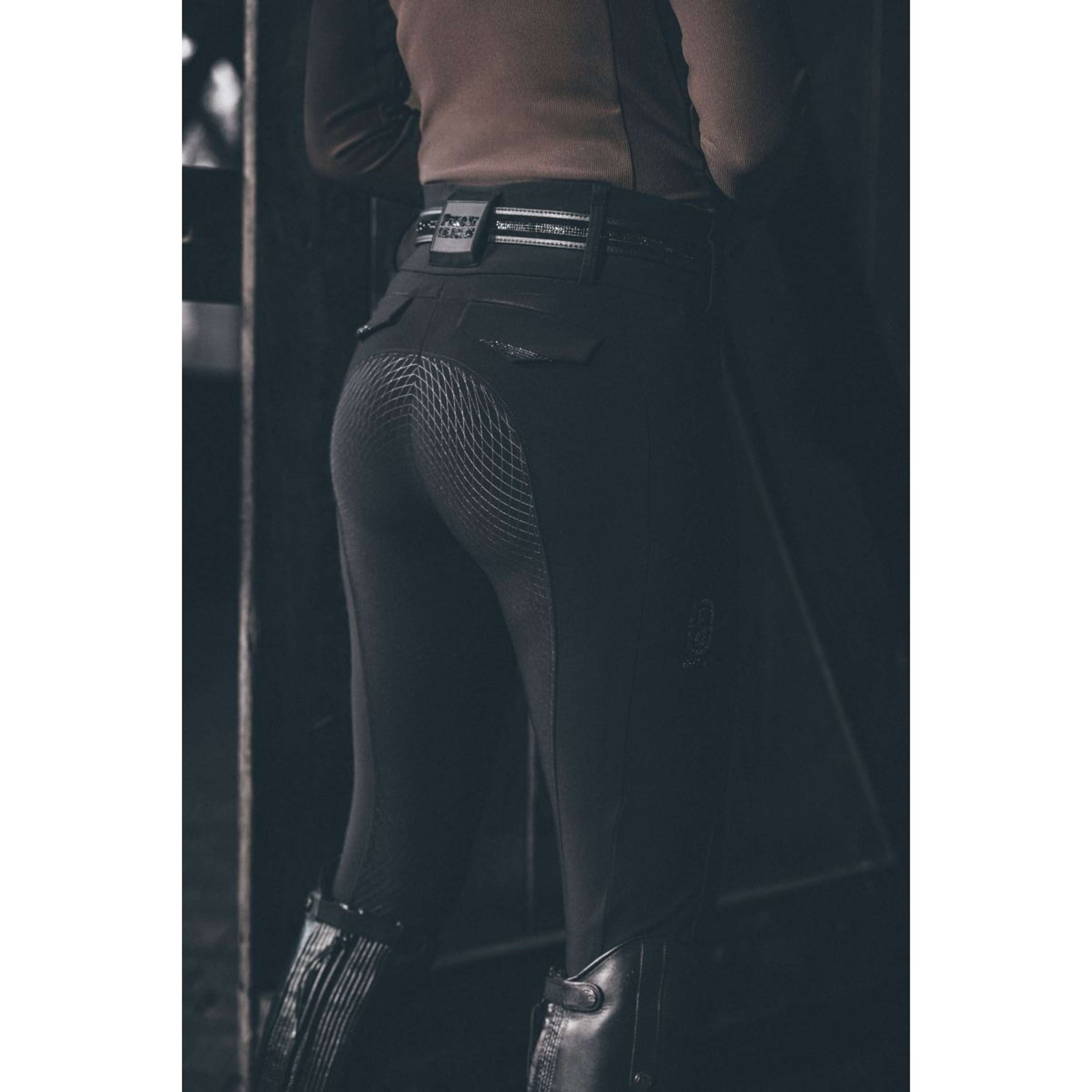 Pikeur Pantalón de Equitación Cantira MatrixGripTec Highwaist Full Grip Negro