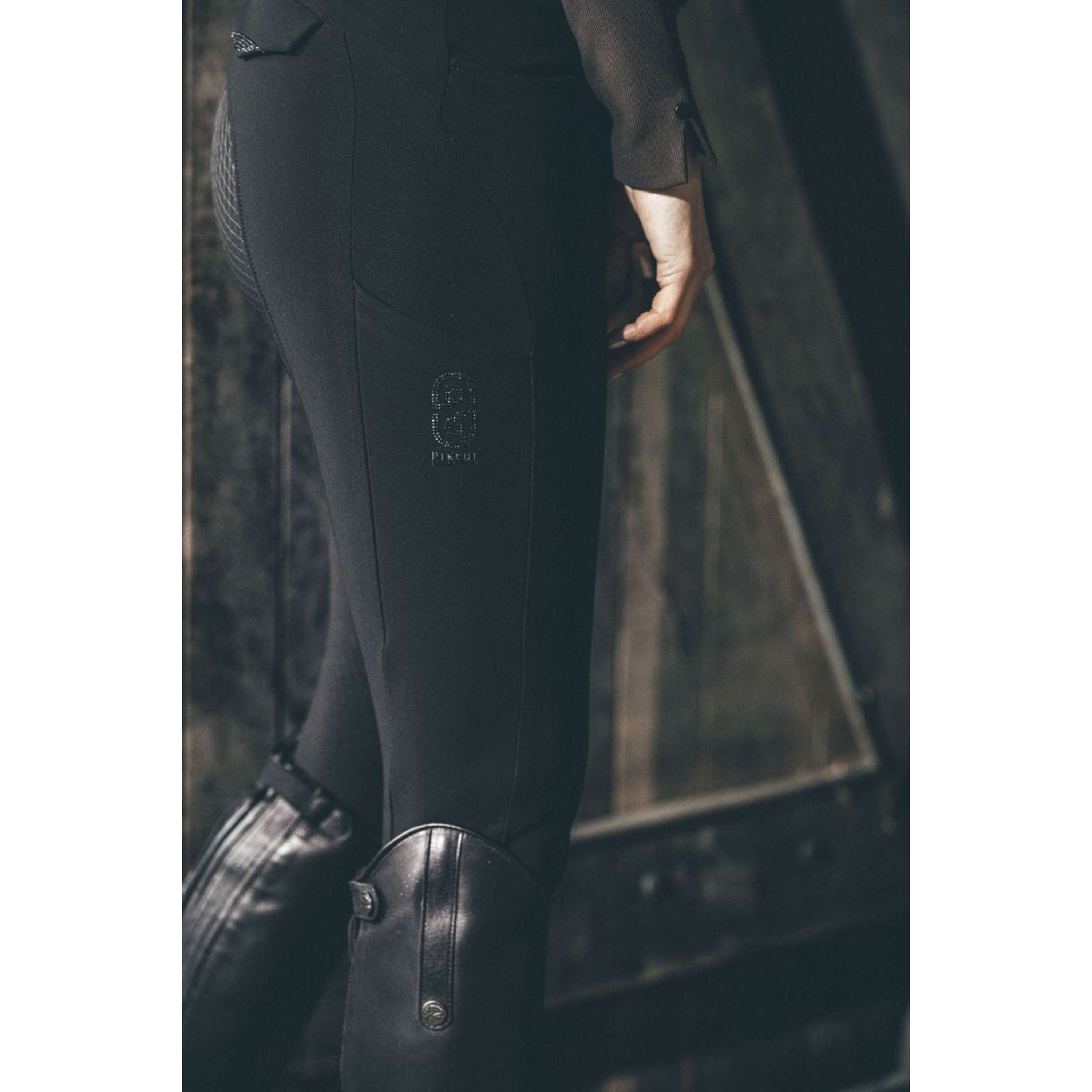 Pikeur Pantalón de Equitación Cantira MatrixGripTec Highwaist Full Grip Negro
