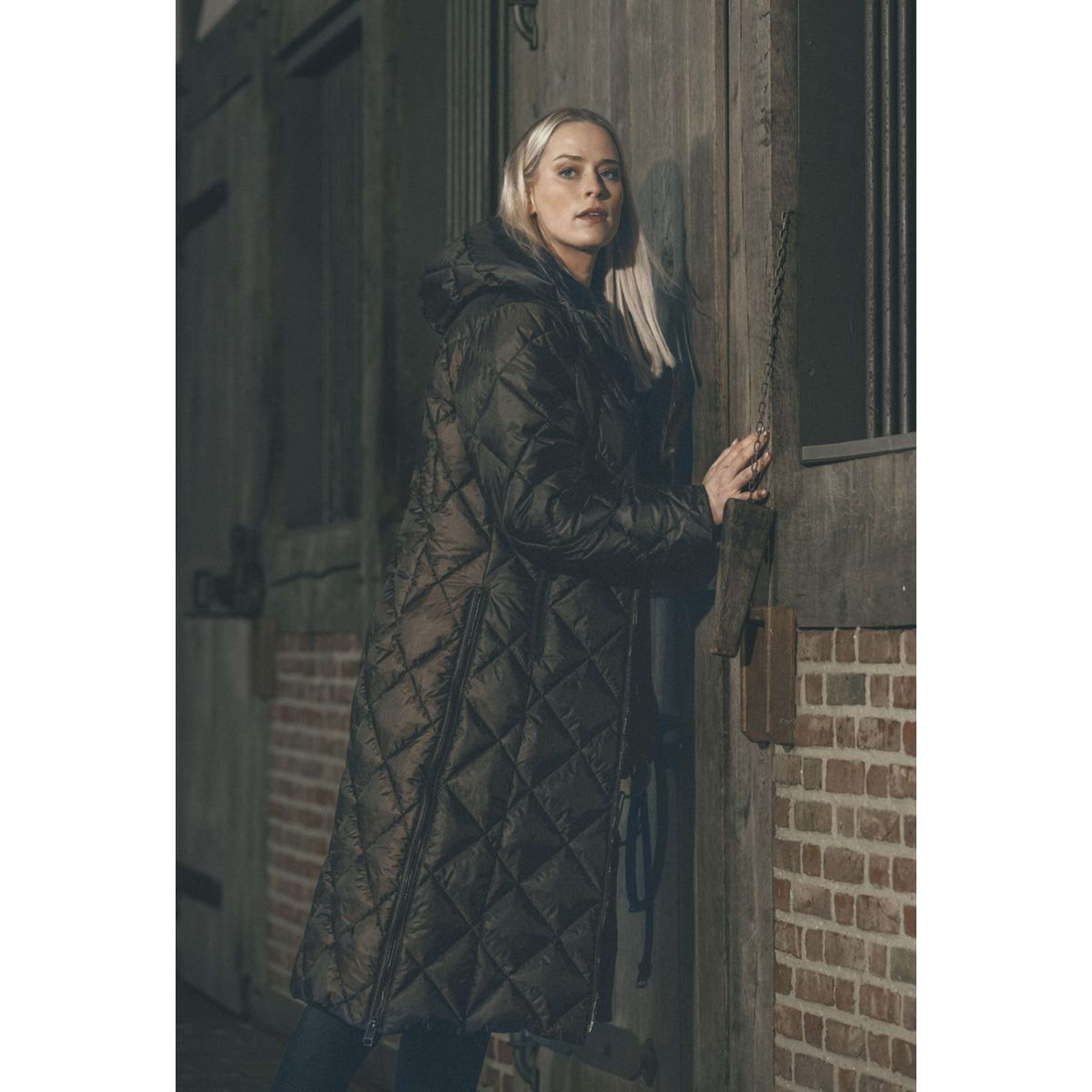 Pikeur Abrigo Largo QuiltDiamond Selection AW26 Marron chocolate