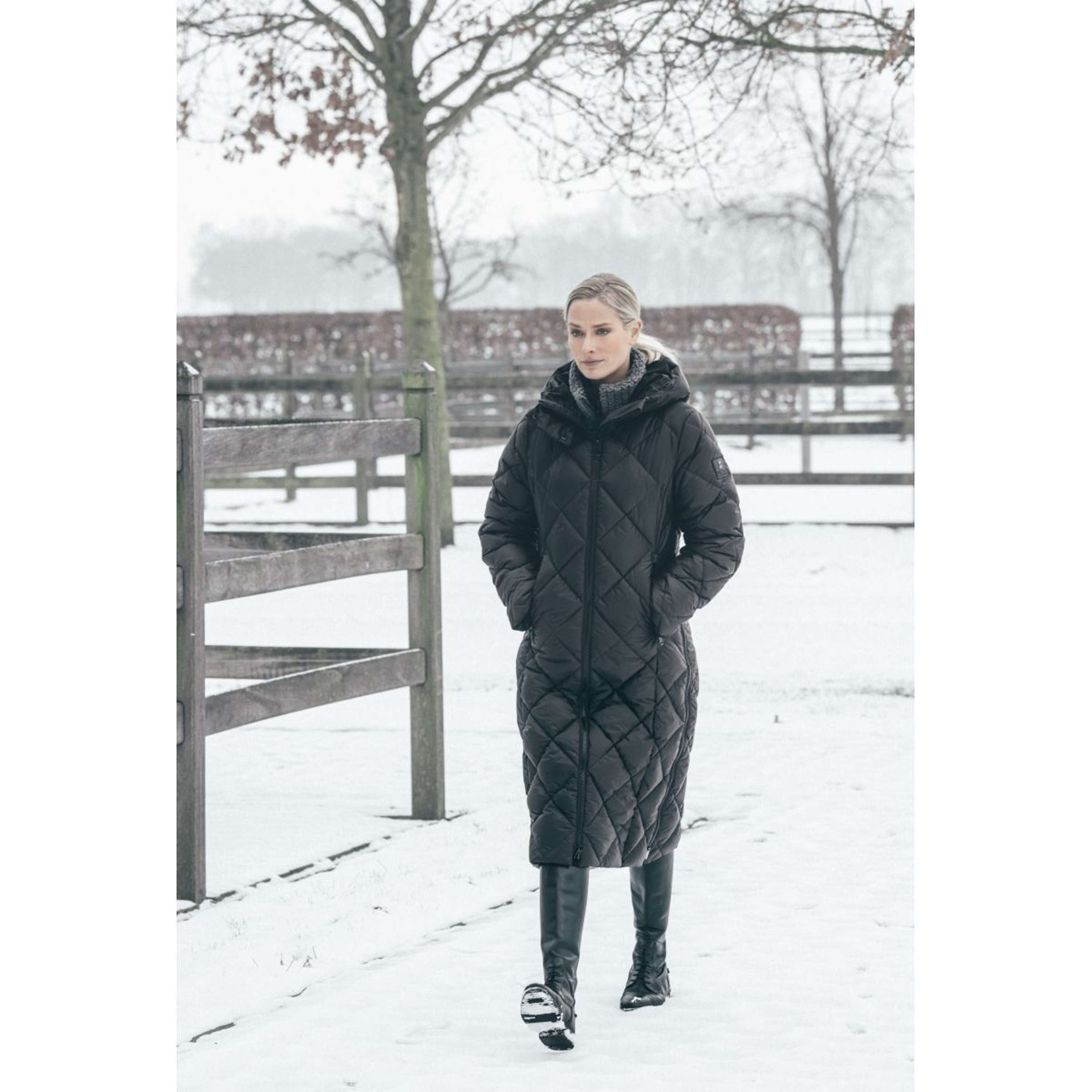 Pikeur Abrigo Largo QuiltDiamond Selection AW26 Negro