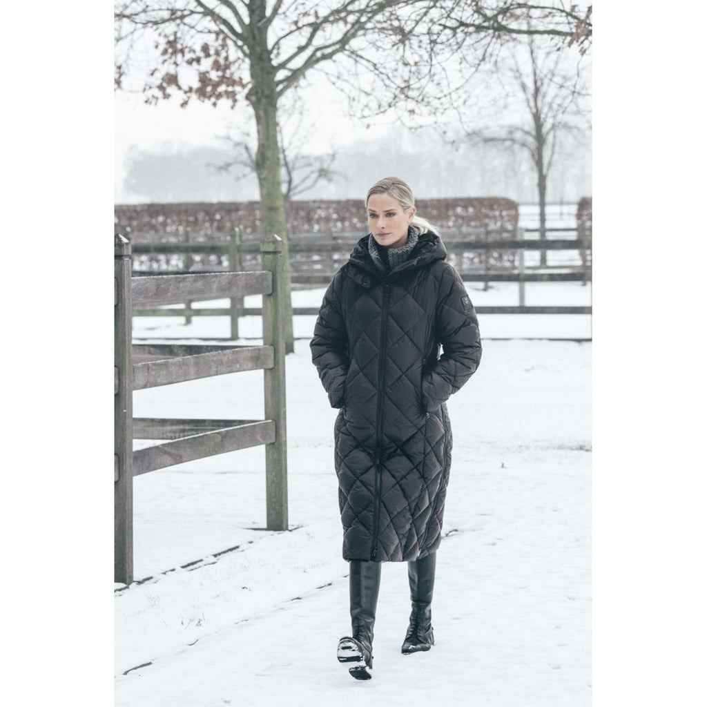 Pikeur Abrigo Largo QuiltDiamond Selection AW26 Negro
