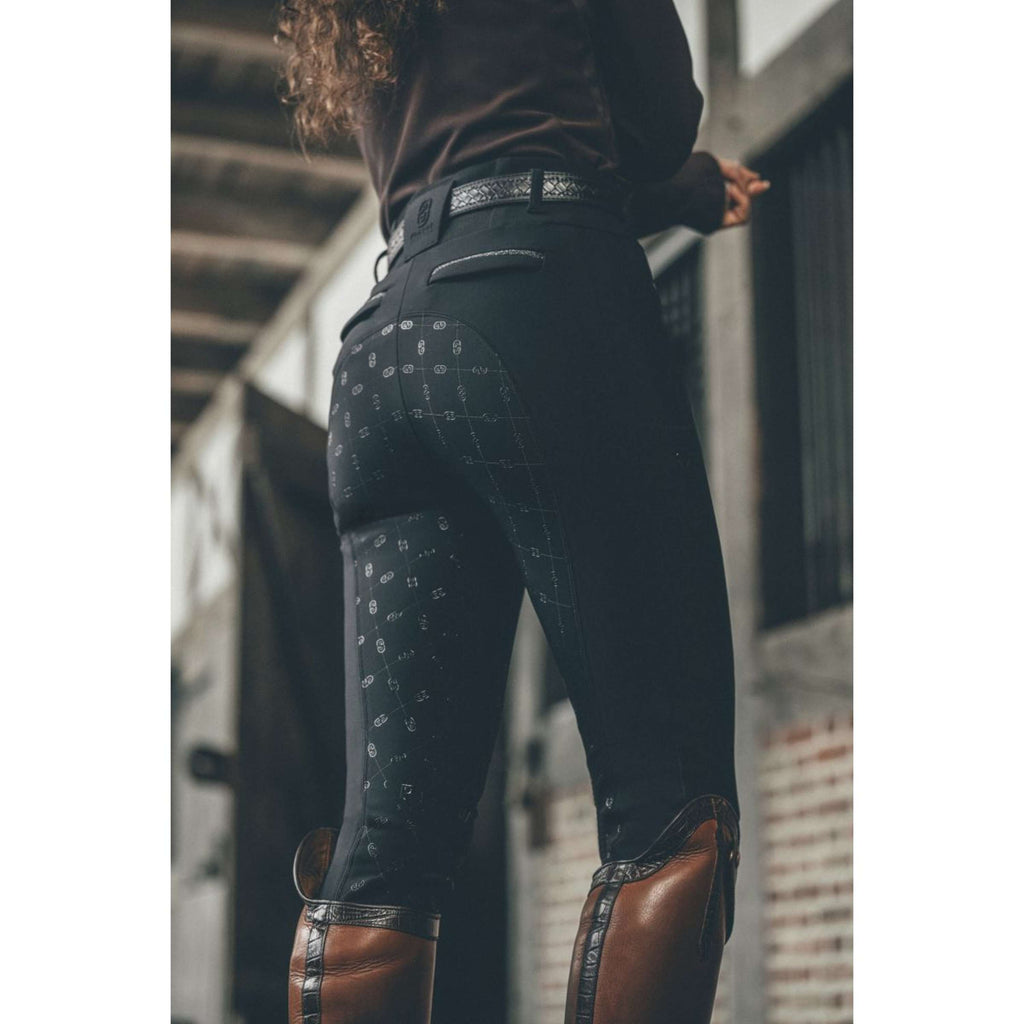 Pikeur Pantalón de Equitación Linnet GripTec SO Highwaist Full Grip Negro