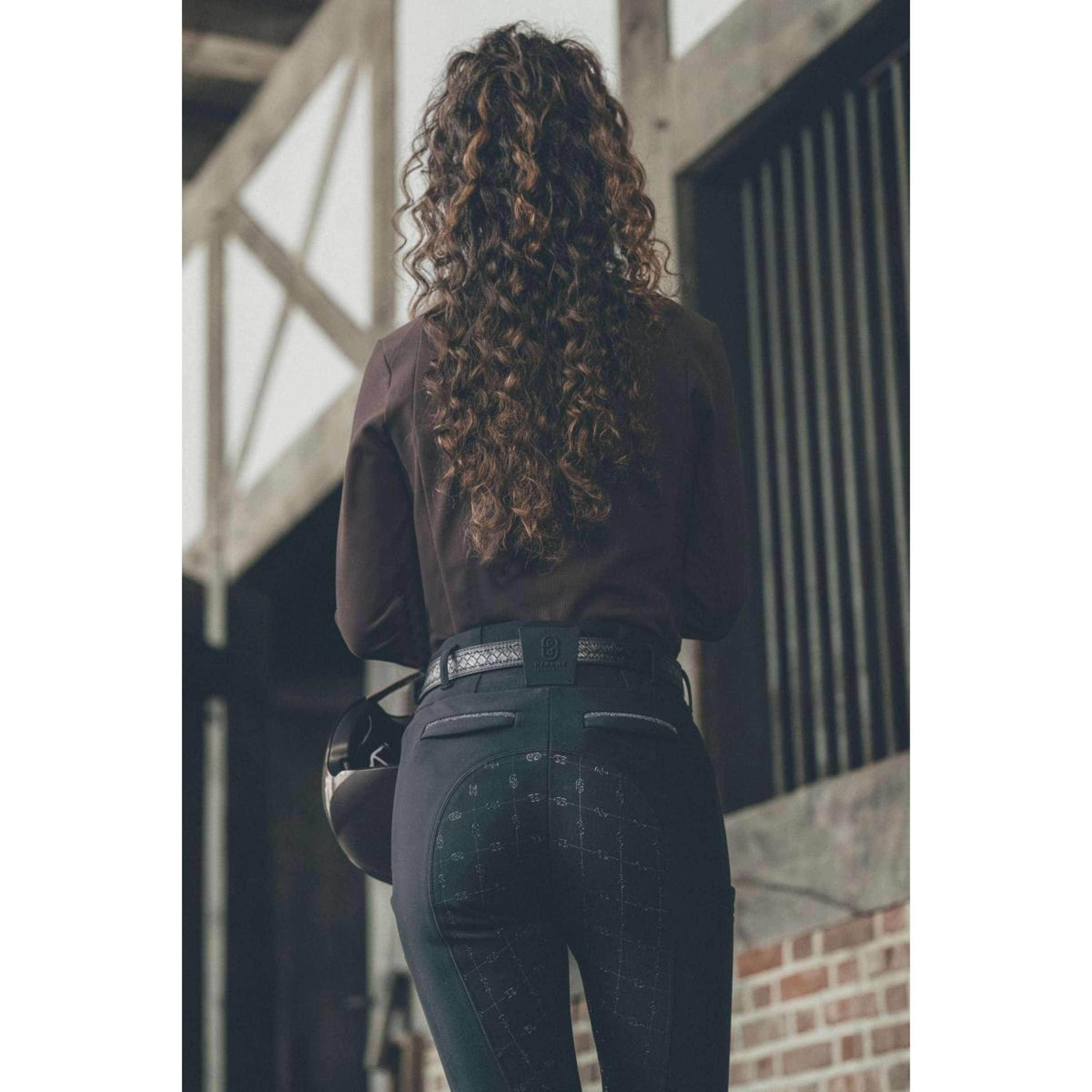 Pikeur Pantalón de Equitación Linnet GripTec SO Highwaist Full Grip Negro