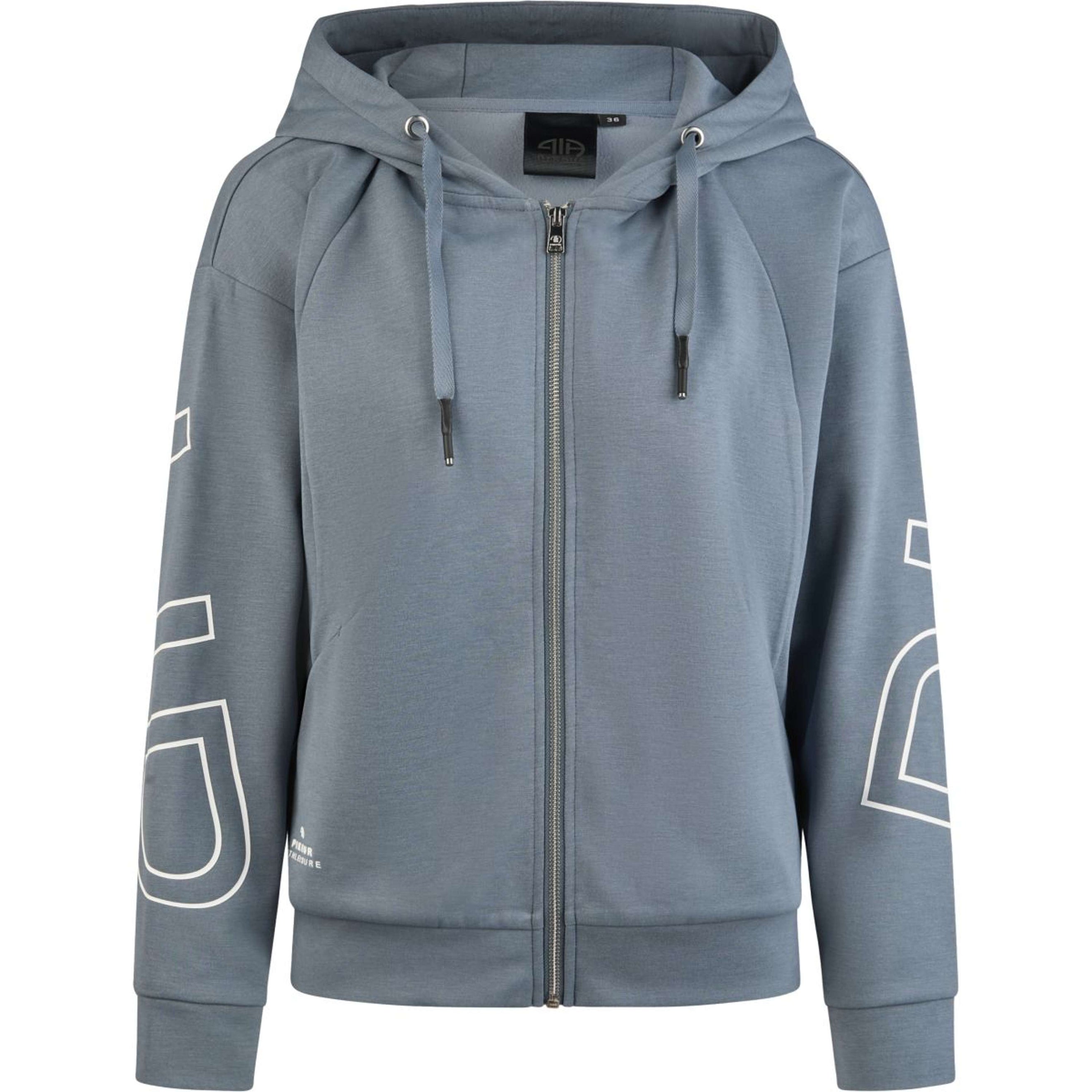 Pikeur Sudadera con capucha y cremallera Athleisure SS26 Ash Blue