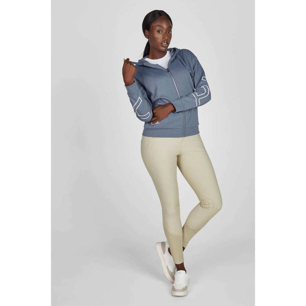 Pikeur Sudadera con capucha y cremallera Athleisure SS26 Ash Blue