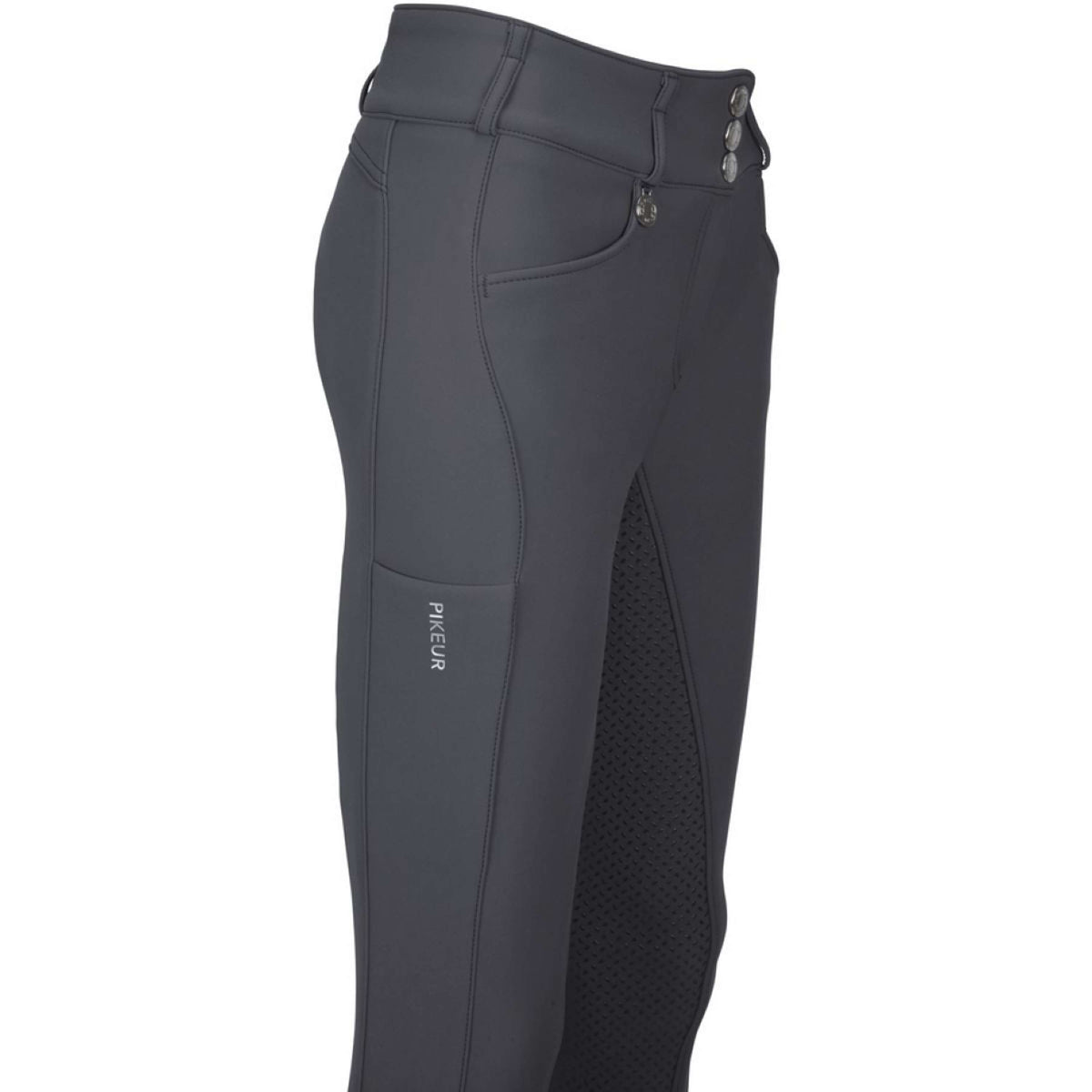 Pikeur Pantalones Highwaist Winter Full Grip Brocade Brown