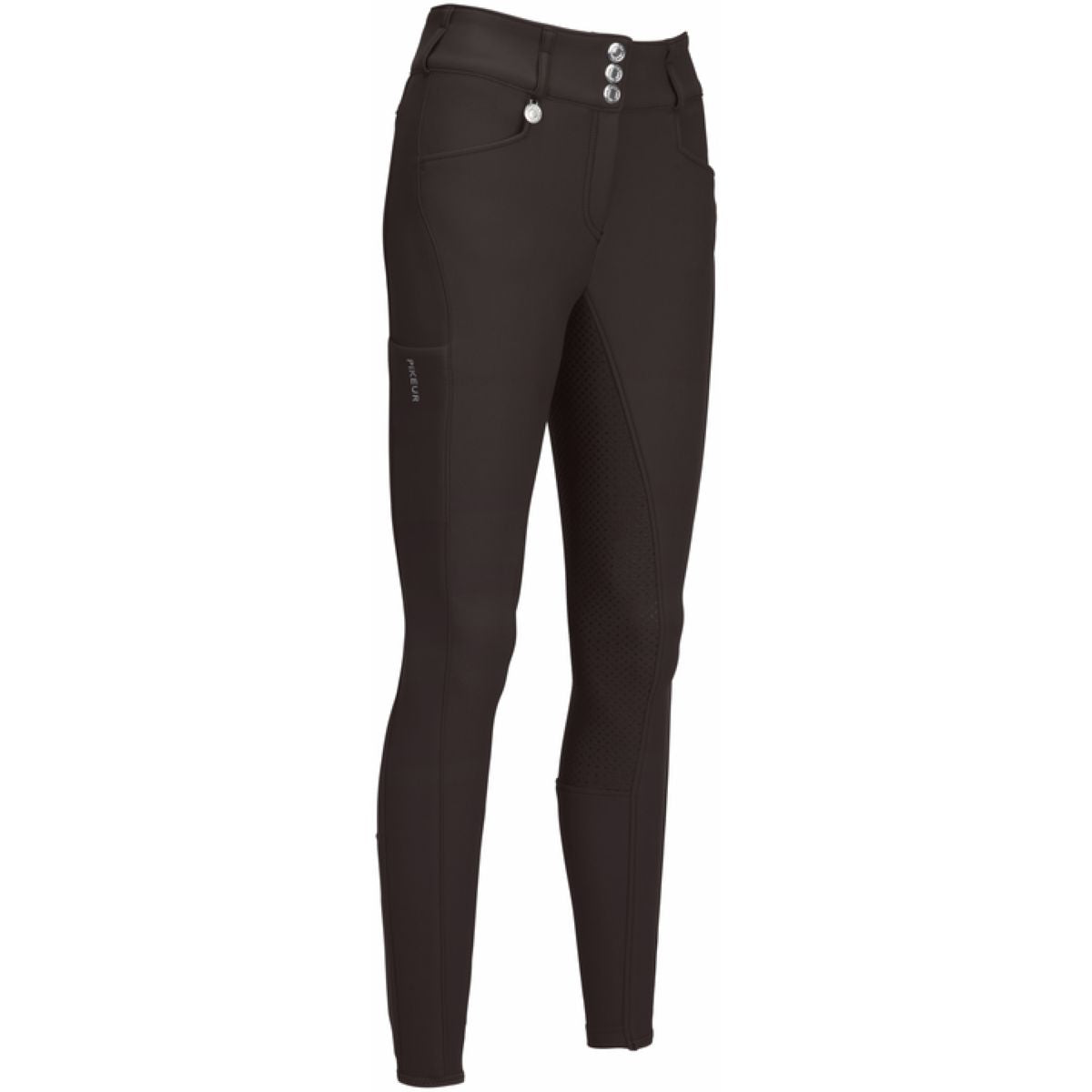 Pikeur Pantalones Highwaist Winter Full Grip Brocade Brown