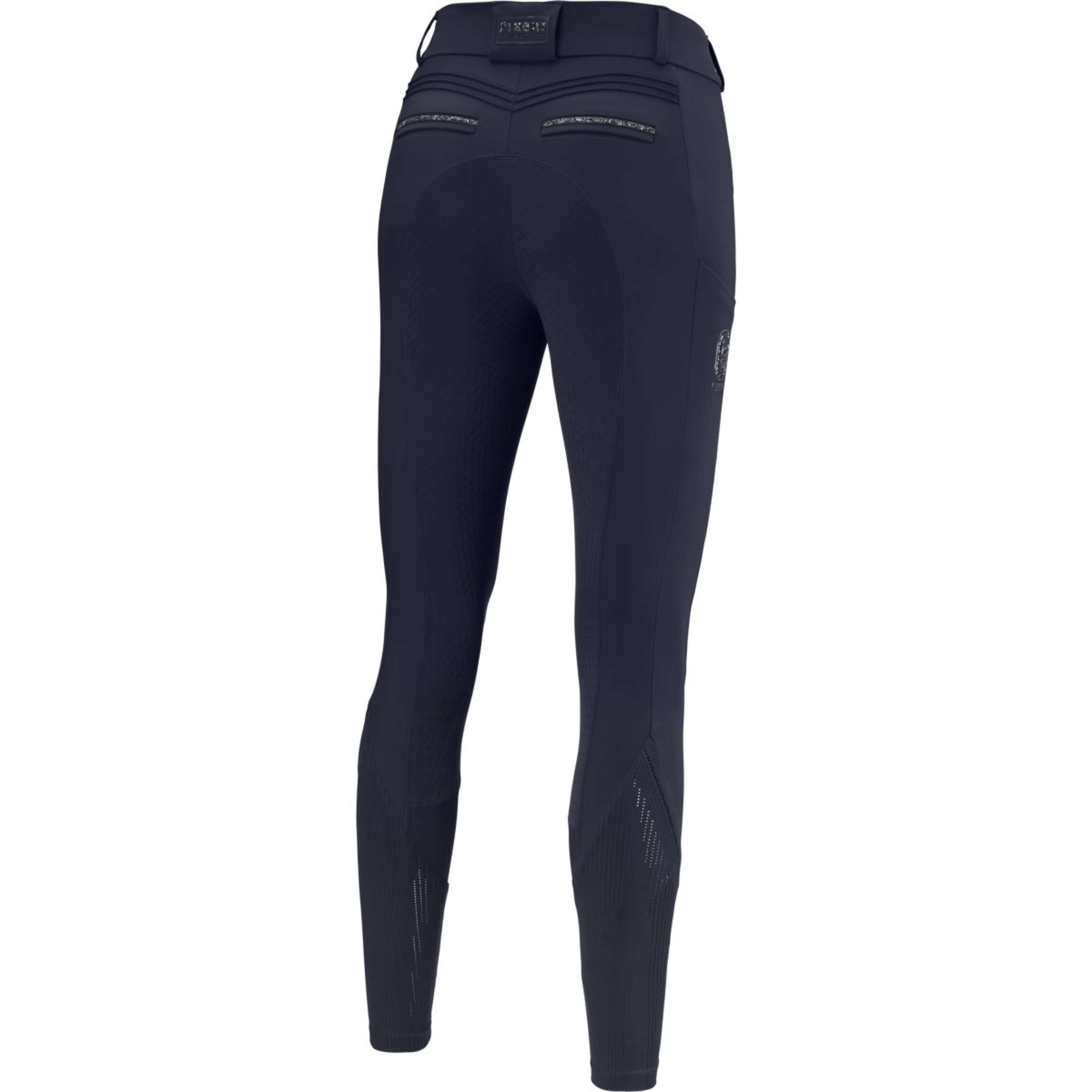 Pikeur Pantalón de Equitación Ceelina GridTexLeather Highwaist Full Grip Nightblue