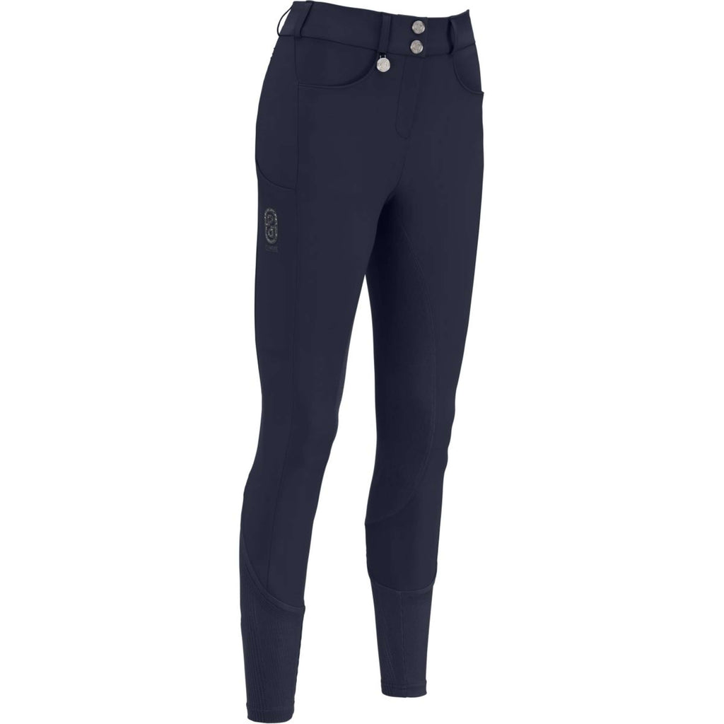 Pikeur Pantalón de Equitación Ceelina GridTexLeather Highwaist Full Grip Nightblue